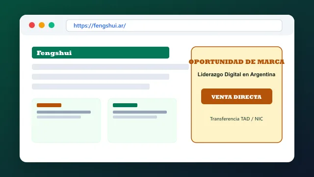 Modelo de aplicación comercial y proyectos digitales para fengshui.ar